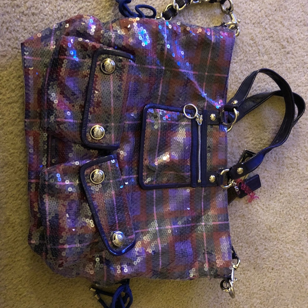 Coach Poppy C Tartan Rare